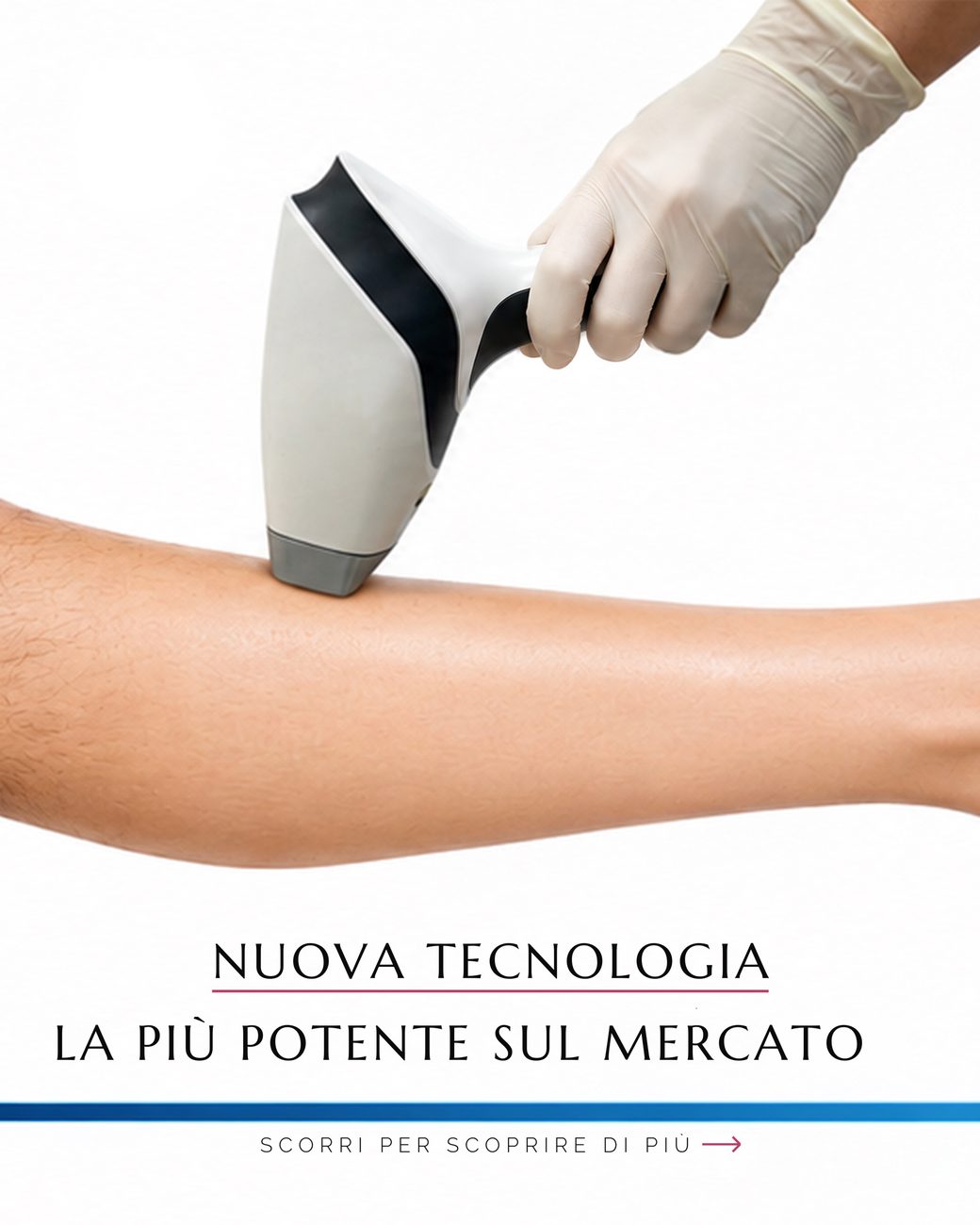 Slide 2: manipolo laser sulla gamba, Nuova tecnologia